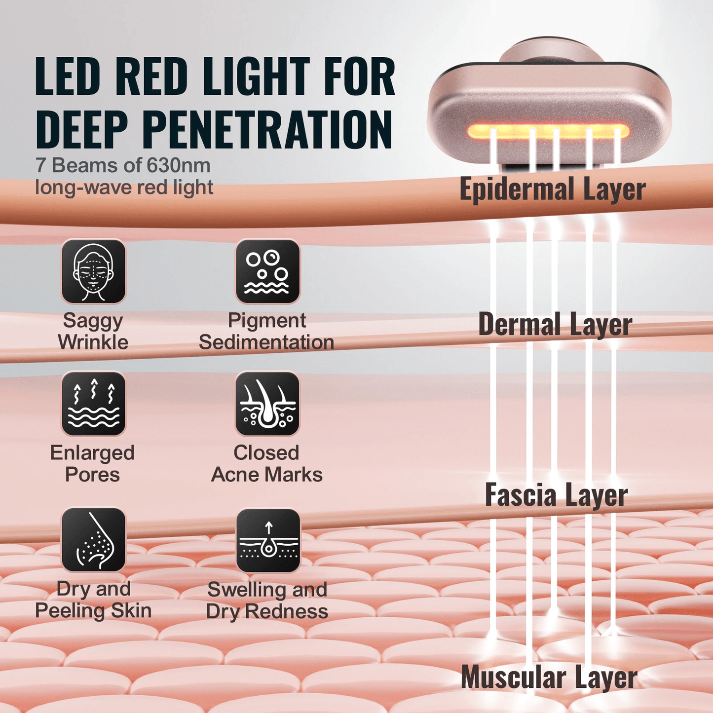 3-in-1 Red Light Therapy Wand
