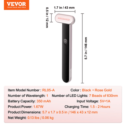 3-in-1 Red Light Therapy Wand